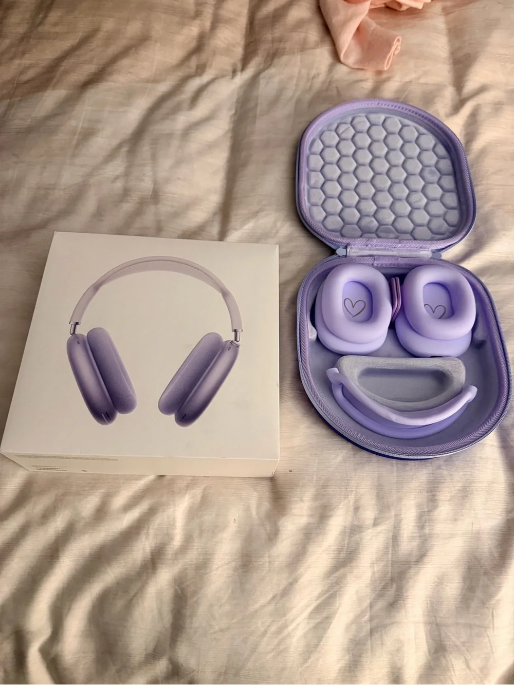 Apple Over-Ear Headphones in Lavender and White